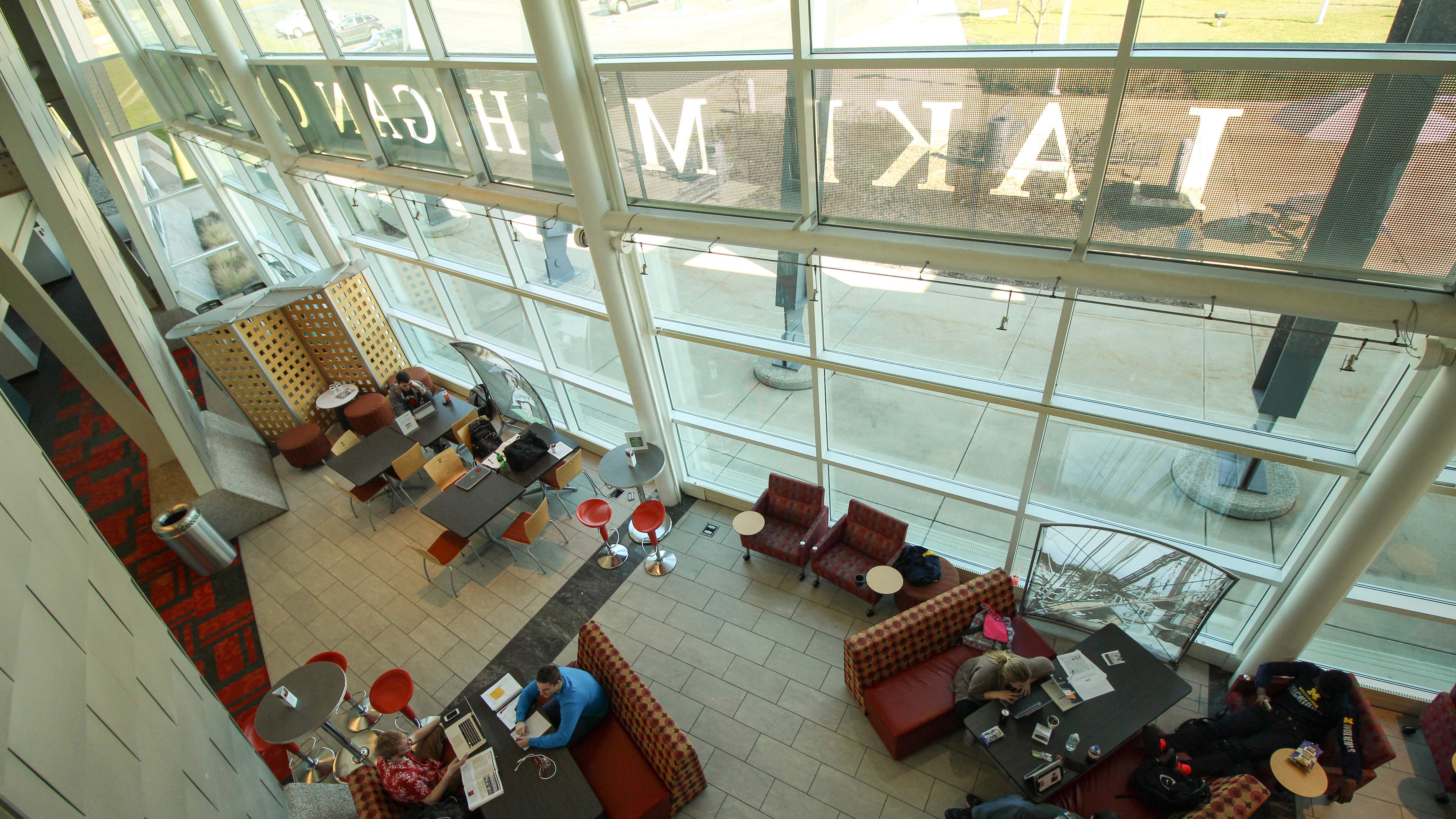 Inside the South Haven Campus lobby
