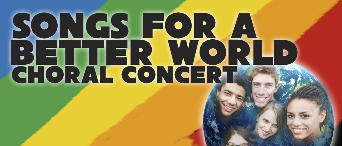 Songs for a Better World rainbow graphic