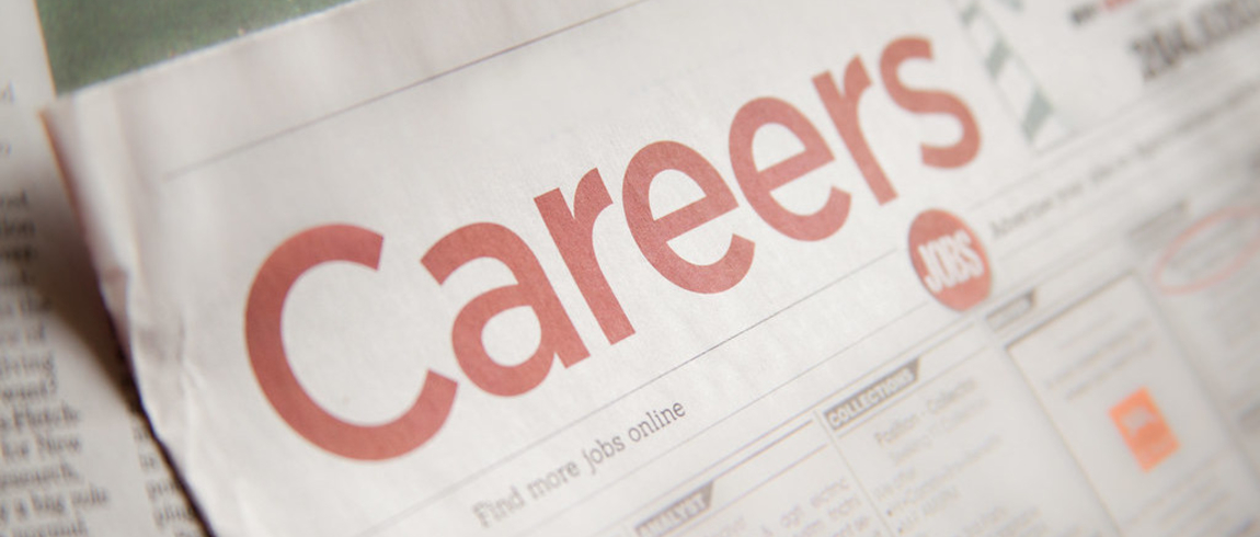Careers newspaper page