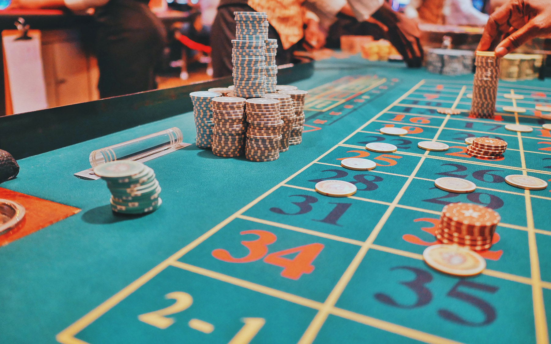 Roulette table