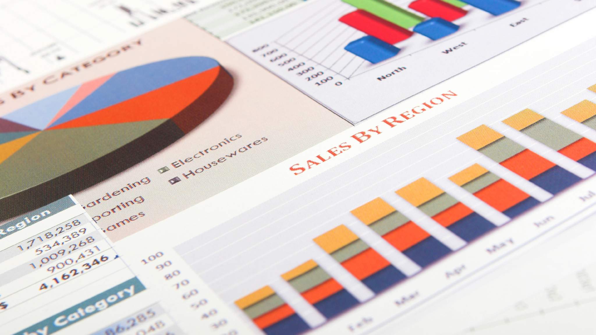 Business charts and analytics.