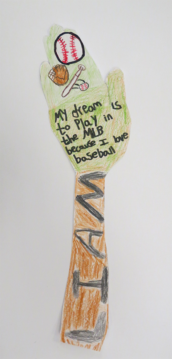 My dream is to play in the MLB because I love baseball. - Liam 