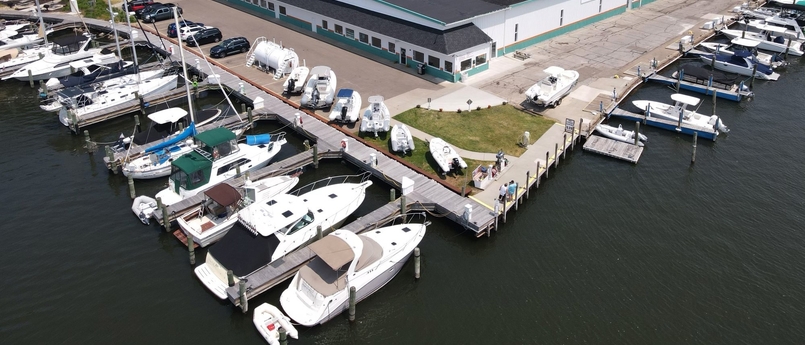 Boats at South Haven marina