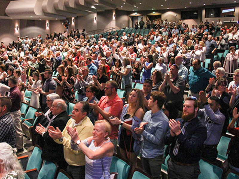 Audience in the Mendel Mainstage