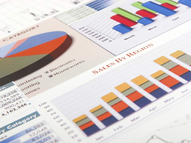 Business charts and analysis.