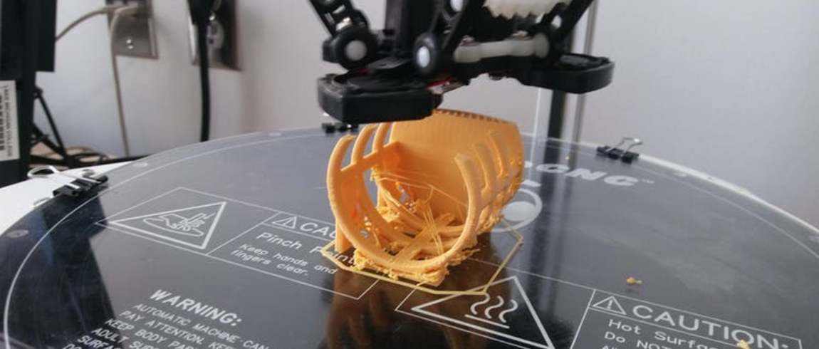 3D printer in action