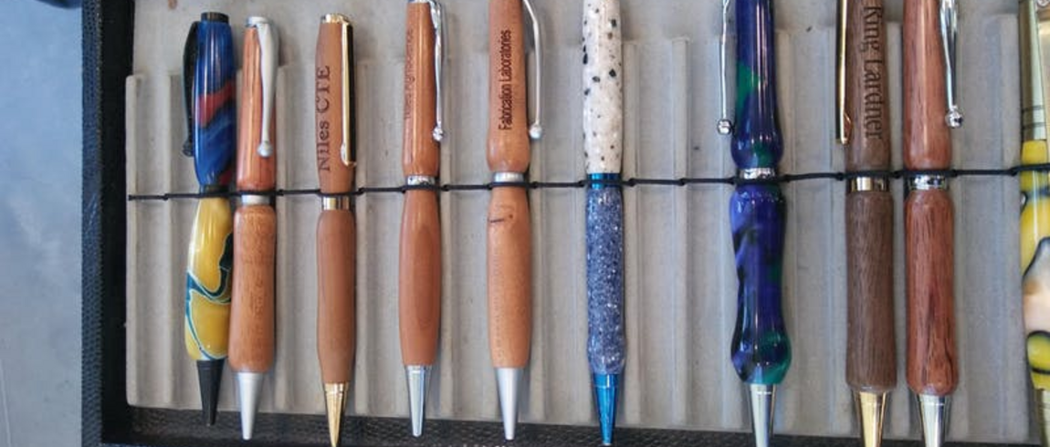 Wood turned pens