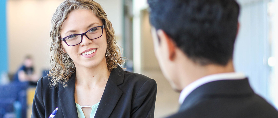 Sophia Weidner at a Women in Business Club meeting