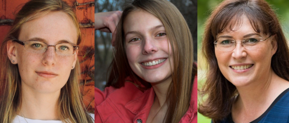 Sophie Paar, Alexis Johnson and Tamlin Le Roux PTK SCHOLARS