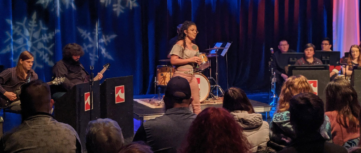 Students perform at the Holiday Collage