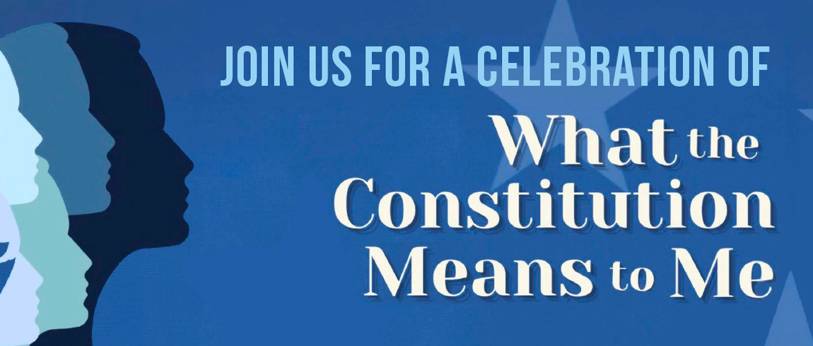 Promotional poster for "What the Constitution Means to Me"