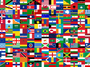 International Week flags