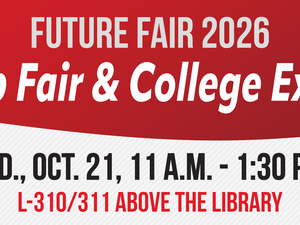 Promotional flyer for Future Fair 2026, Job Fair and College Expo