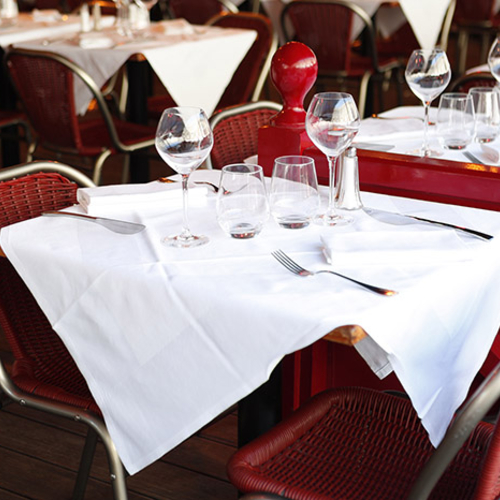 Table in a restaurant.